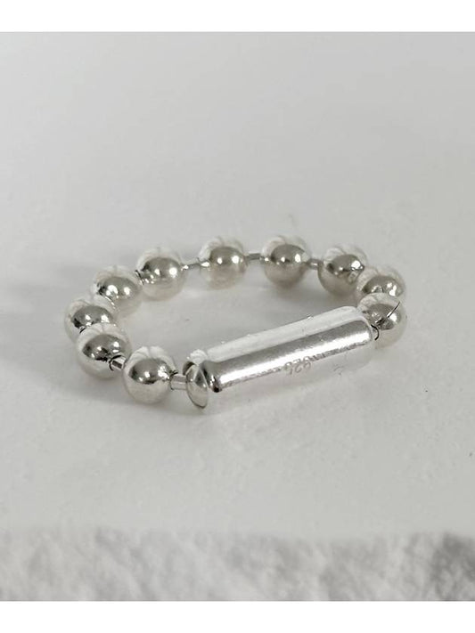 SV925 5mm ball chain ring - BLESSED BULLET - BALAAN 1