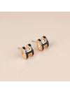 Mini Pop H Rose Gold Earrings Noir - HERMES - BALAAN 2