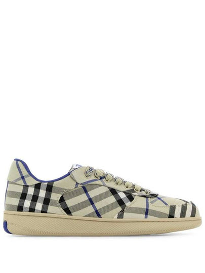 Check Terrace Low Top Sneakers Lichen - BURBERRY - BALAAN 2