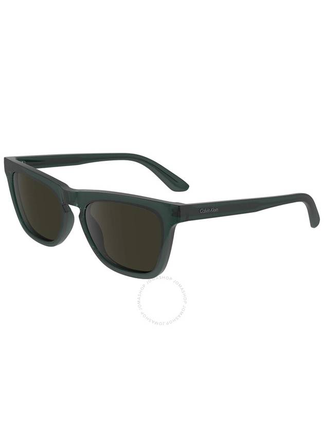 Calvin Klein Green Square Ladies Sunglasses CK23535S 300 53 - CALVIN KLEIN - BALAAN 1