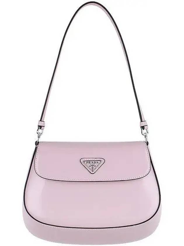 Cleo Brushed Flap Shoulder Bag Pink - PRADA - BALAAN 2