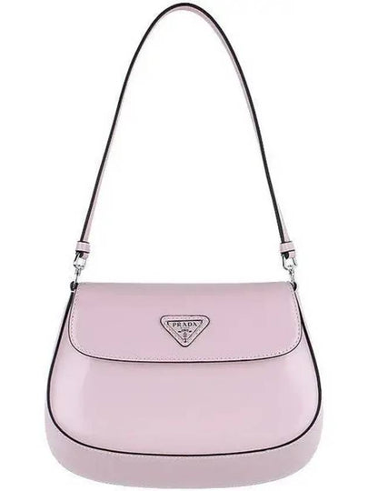 Cleo Brushed Flap Shoulder Bag Pink - PRADA - BALAAN 2