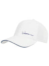 Men's Sunny Logo Print Polyester Twill Ball Cap White - J.LINDEBERG - BALAAN 2