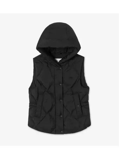 Women s Hooded Quilted Down Vest Black - LACOSTE - BALAAN 1