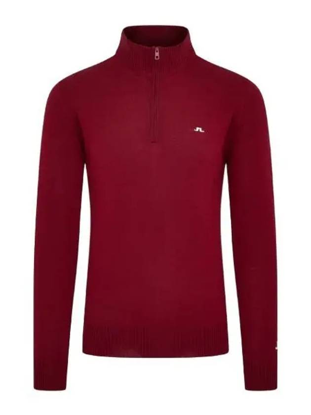 Kian Zipped Knit Top Red - J.LINDEBERG - BALAAN 2