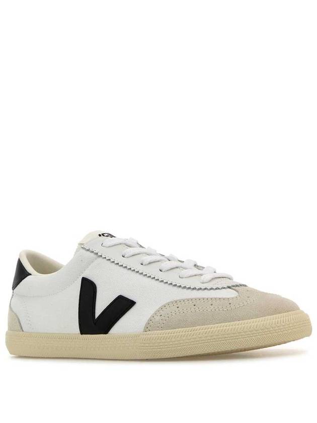 'V-10' White Sneakers With Side Logo Application In Leather Unisex - VEJA - BALAAN 2