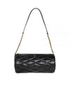 Women's Sade Small Tube Quilted Lambskin Shoulder Bag Black - SAINT LAURENT - BALAAN 2