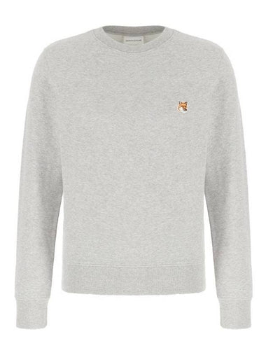 Fox Head Patch Regular Sweatshirt Light Grey Melange - MAISON KITSUNE - BALAAN 1