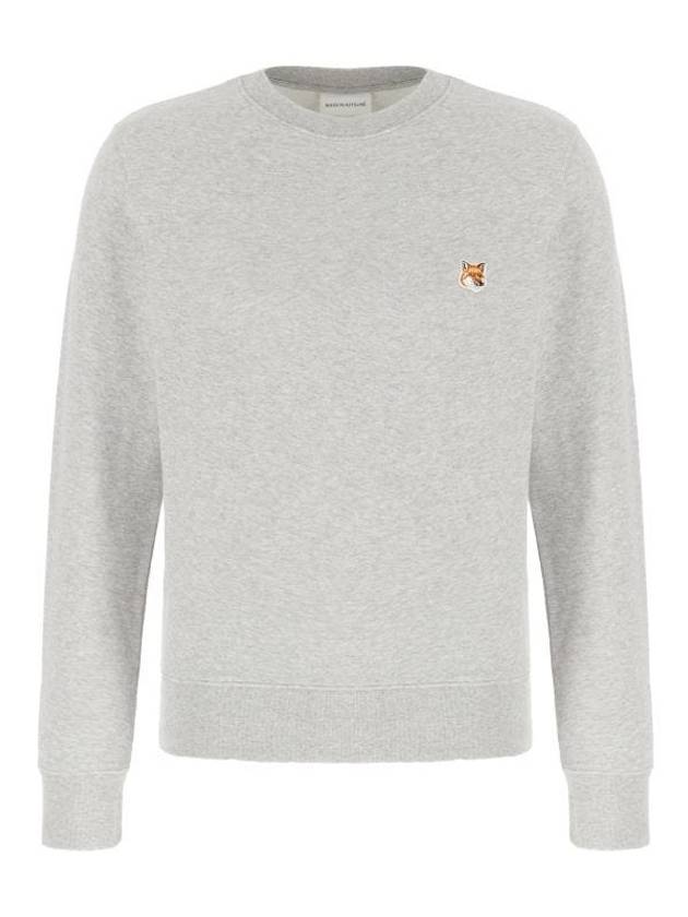 Fox Head Patch Regular Sweatshirt Light Grey Melange - MAISON KITSUNE - BALAAN 1