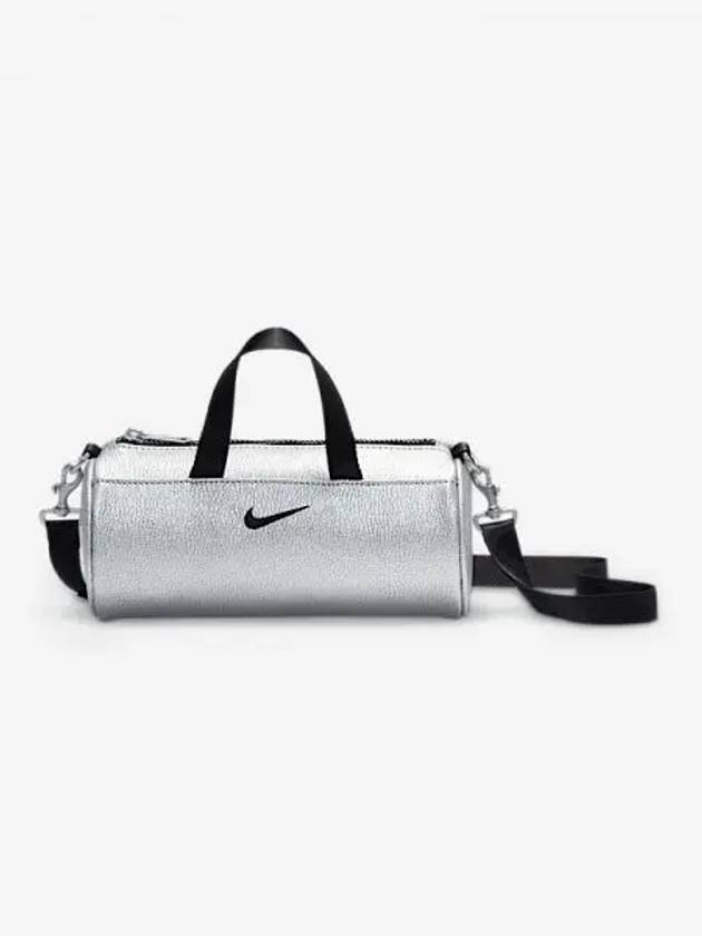 Clash Mini Barrel Bag 3L Metallic Silver Black HV1894 095 751843 - NIKE - BALAAN 1