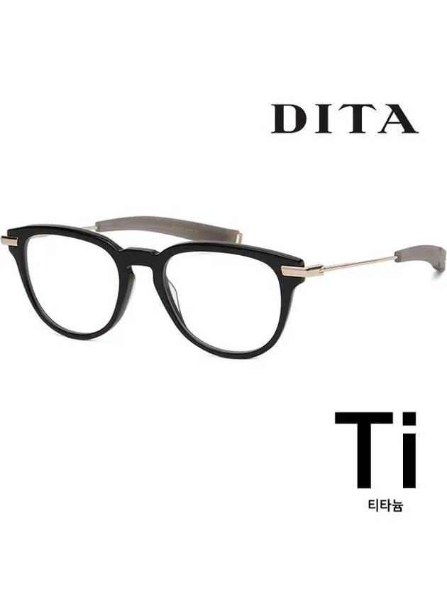 Lancier titanium glasses frame DLX412 A 01 horn rim handmade - DITA - BALAAN 1