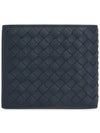 Intrecciato Calf Leather Half Wallet Navy - BOTTEGA VENETA - BALAAN 3