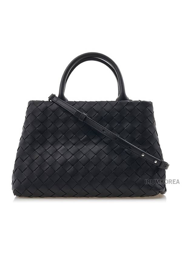 Intrecciato Leather Tote Bag Black - BOTTEGA VENETA - BALAAN 2