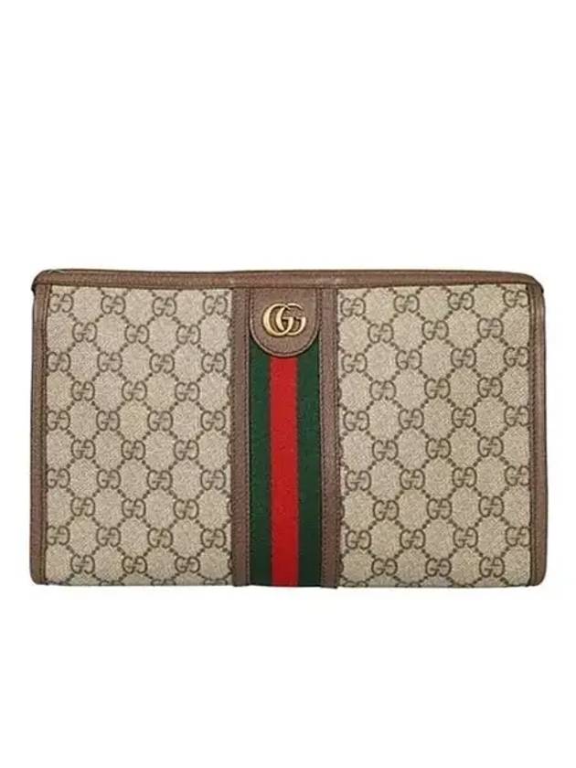 Ophidia GG Clutch Bag Beige Ebony - GUCCI - BALAAN 2