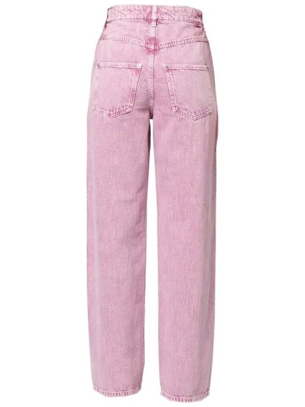 Valeria Washed Straight Jeans Pink - ISABEL MARANT - BALAAN 4