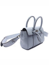 Bayswater Leather Shoulder Bag Light Blue - MULBERRY - BALAAN 4