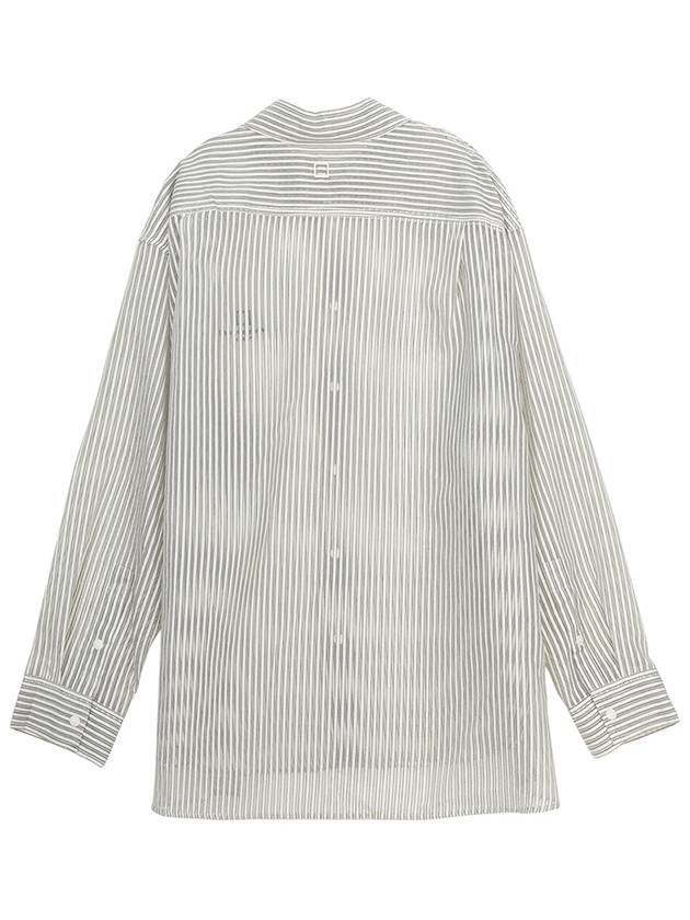 striped long sleeve shirt gray - WOOYOUNGMI - BALAAN 3