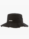 Le Bob Artichaut Bucket Hat Black - JACQUEMUS - BALAAN 3