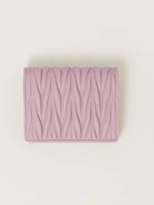 Materasse half wallet card pink women s - MIU MIU - BALAAN 4