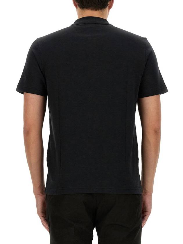 Bronn Cotton Short Sleeve Polo Shirt Black - THEORY - BALAAN 4