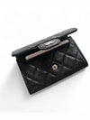 Classic card wallet black gold AP0214 - CHANEL - BALAAN 3