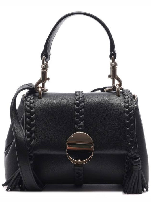 Penelope Mini Grained Leather Shoulder Bag Black - CHLOE - BALAAN 2