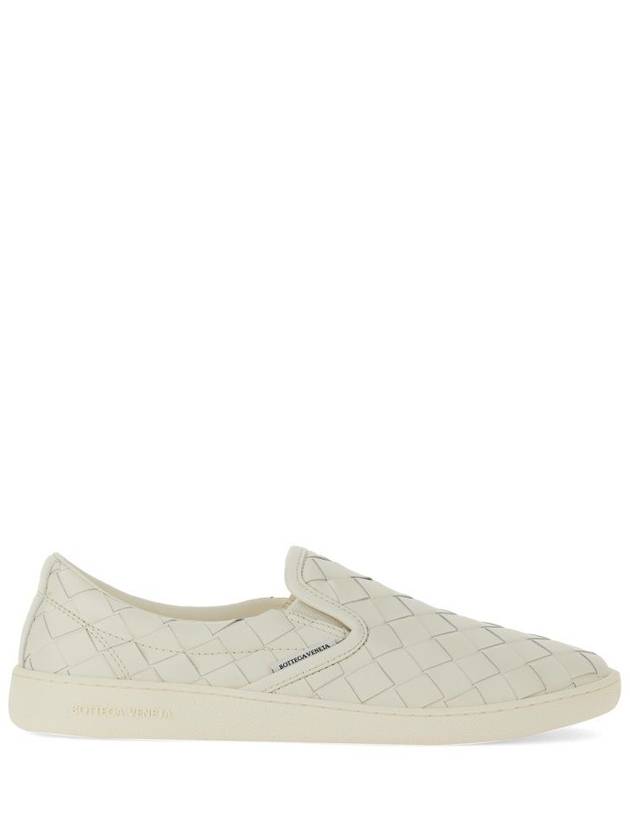 Sawyer Intrecciato Calfskin Slip-Ons White - BOTTEGA VENETA - BALAAN 2