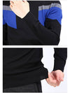 Men's Round Neck Wool Knit Top Black - LES HOMMES - BALAAN 6