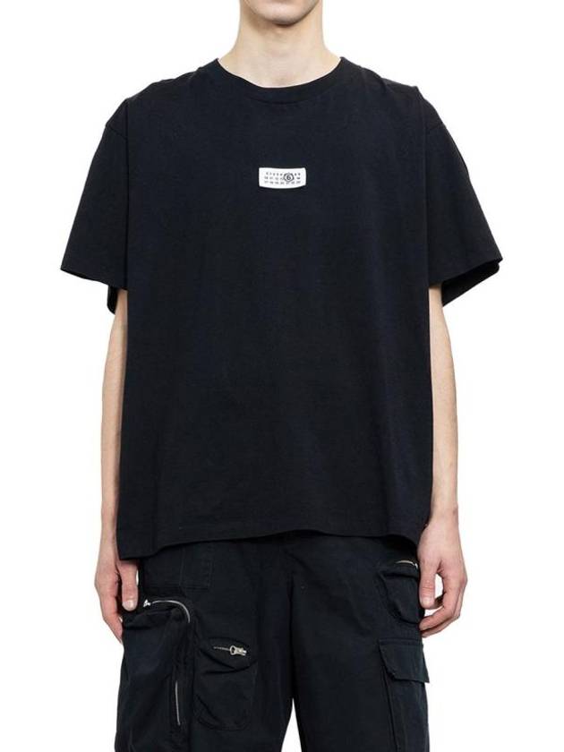 Cotton Short Sleeve T-Shirt Black - MAISON MARGIELA - BALAAN 2