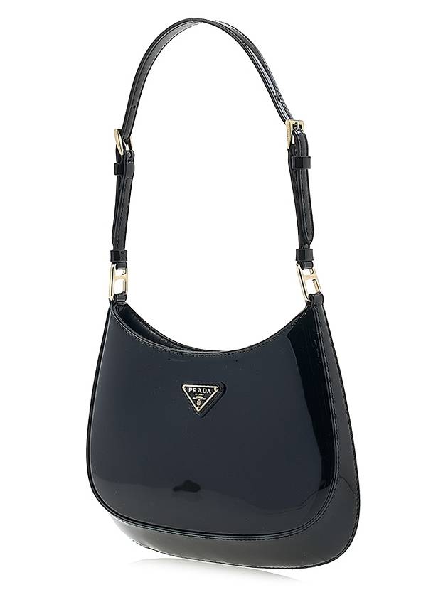 Cleo Patent Leather Shoulder Bag Black - PRADA - BALAAN 4