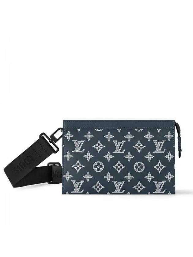 Gaston Wearable Monogram Shadow Long Wallet Ink Blue - LOUIS VUITTON - BALAAN 1