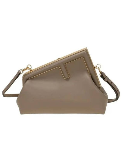 First Small Leather Shoulder Bag Beige - FENDI - BALAAN 2