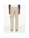 Compass Badge Gabardine Cargo Straight Pants Beige - STONE ISLAND - BALAAN 5