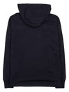 Men's Lens Wappen Fleece Hoodie Black - CP COMPANY - BALAAN 3