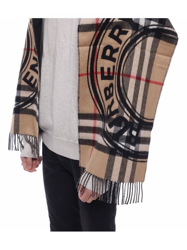 Montage Print Cashmere Scarf Beige - BURBERRY - BALAAN 6