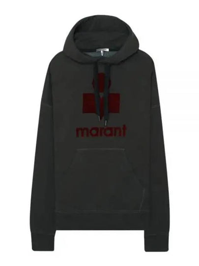 Miley Big Logo Oversized Hoodie Faded Black - ISABEL MARANT - BALAAN 2