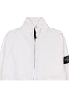 Garment Dyed OLD Treatment Zip Up Jacket White - STONE ISLAND - BALAAN 4