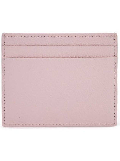 compact leather wallet in rose quartz with card slots - VALENTINO - BALAAN 2