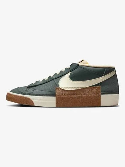 Blazer Low Pro Club BTS M Vintage Green Coconut Milt Light British Tan Gum Dark Brown Black FV0337 300 - NIKE - BALAAN 1