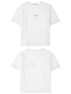 Logo Crew Neck Short Sleeve T-Shirt White - ACNE STUDIOS - BALAAN 5