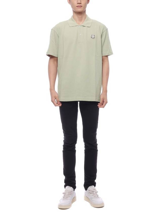 Bold Fox Head Patch Comfort Polo Shirt Ashtree - MAISON KITSUNE - BALAAN 4