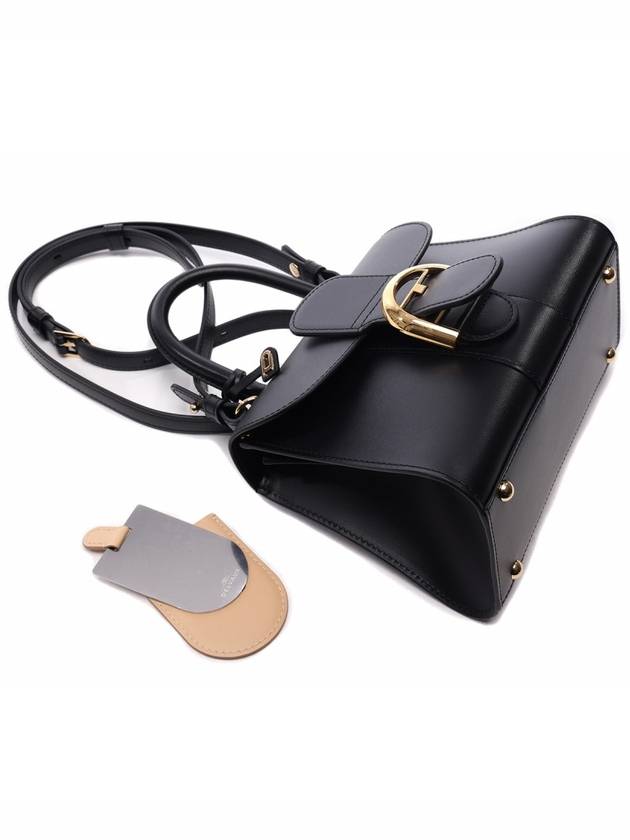 Brillant Mini Box Tote Bag Black - DELVAUX - BALAAN 6