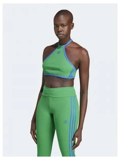 Halter Neck Crop Sleeveless Green - ADIDAS - BALAAN 2