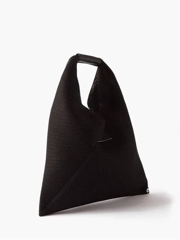 Mesh Japanese Tote Bag Black - MAISON MARGIELA - BALAAN 5