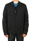 Chrome R Lens Wappen Overshirt Zip-Up Jacket Black - CP COMPANY - BALAAN 3