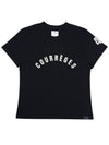 AC Straight Printed Short Sleeve T-Shirt Black - COURREGES - BALAAN 2