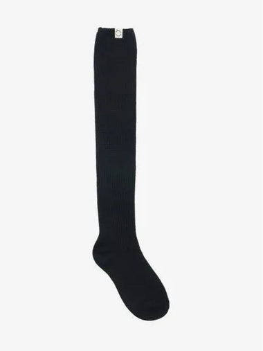 RIBBED LOOSE KNEE SOCKS DARK GRAY - BENSIMON - BALAAN 1