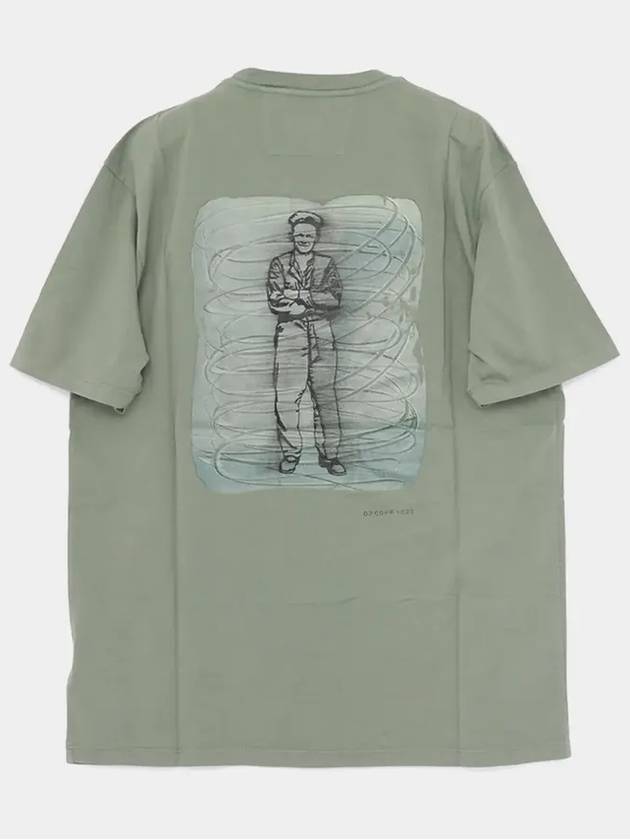 24/1 Jersey Artisanal British Sailor Short Sleeve T-Shirt Green - CP COMPANY - BALAAN 4