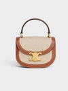 Besace Clea Textile Calfskin Mini Bag Natural Tan - CELINE - BALAAN 2