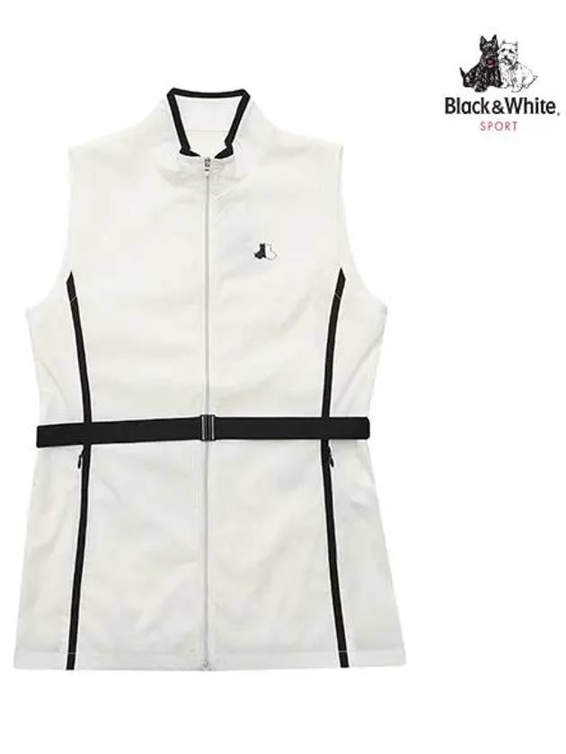 Belt Set Long Length Vest 1000LCOOWHITE - BLACK&WHITE - BALAAN 1